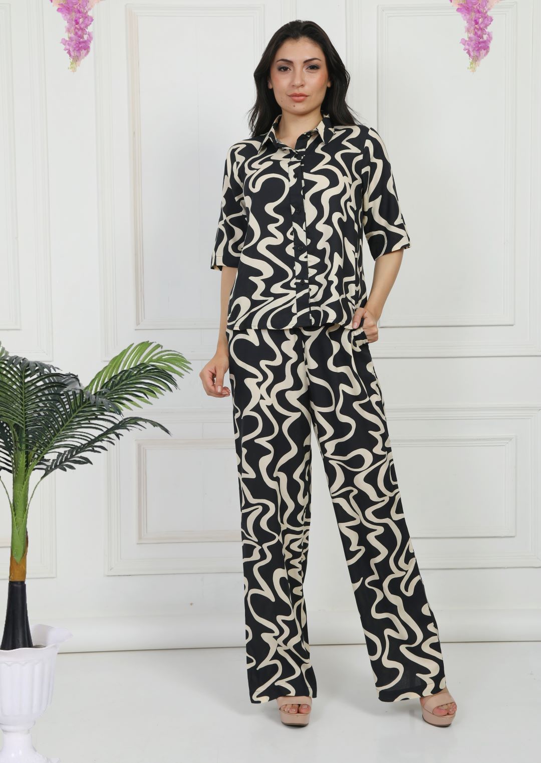 Blunt Woman Printed Co-Ord Set for Girl
