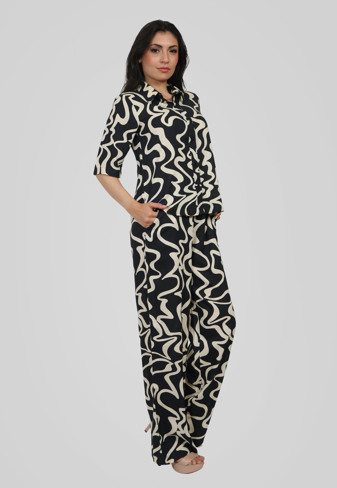 Blunt Woman Printed Co-Ord Set for Girl