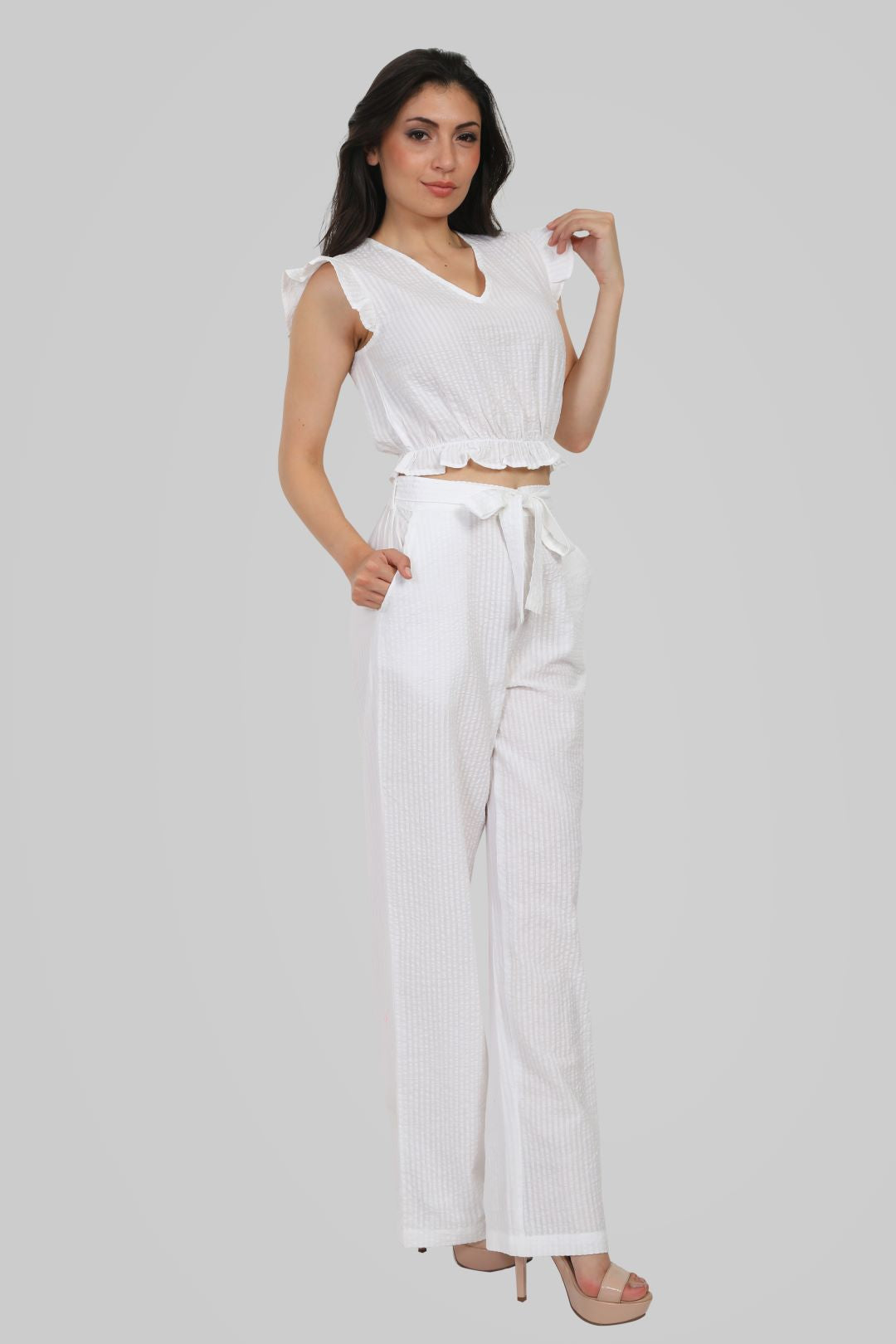 Blunt Women White Co-ord Set