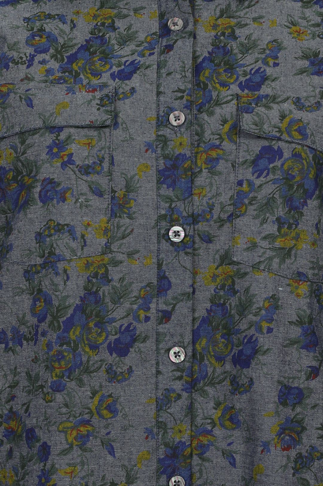 BW Flower Printed Full Sleeves Shirt