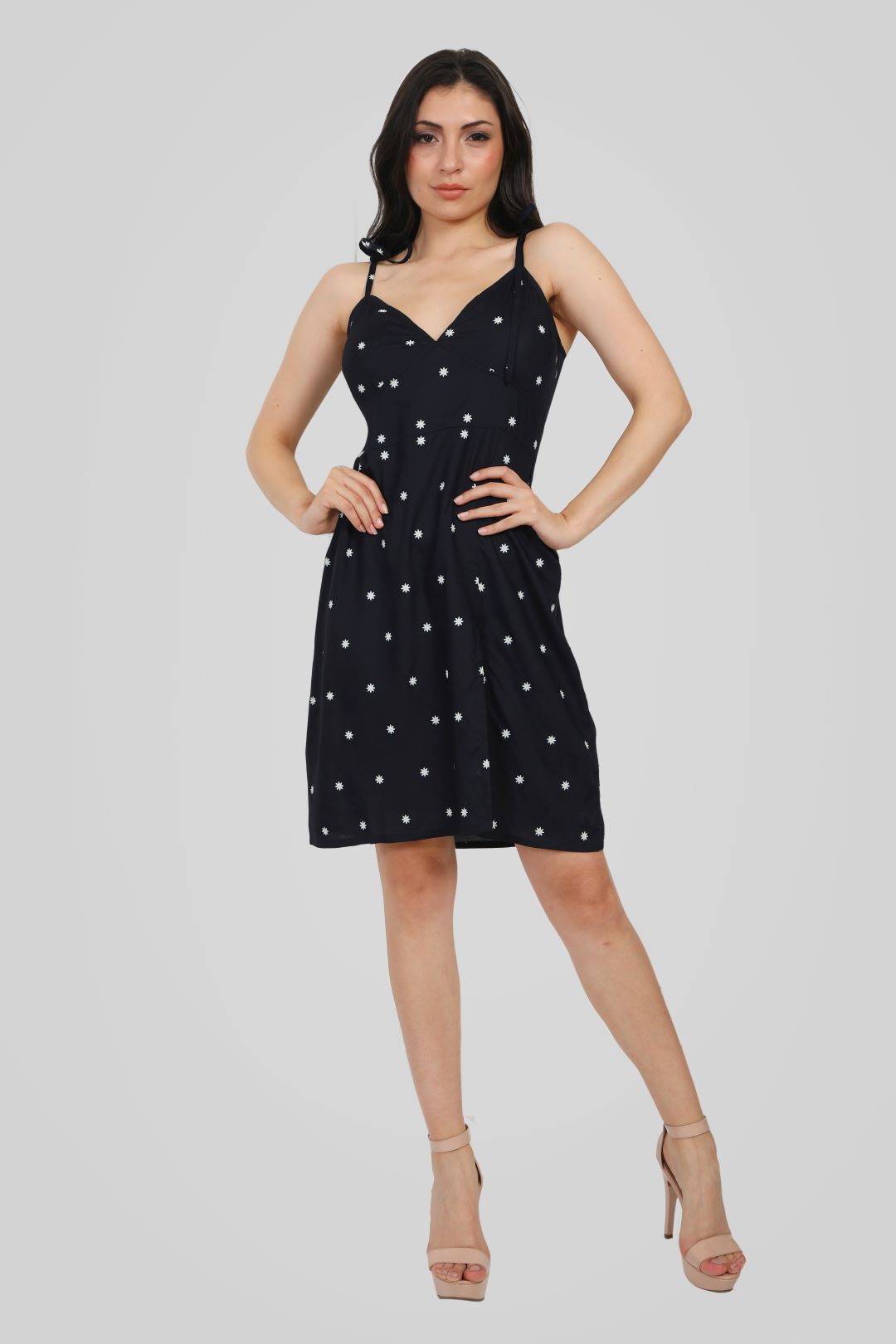 Blunt Woman Polka Dot Black Dress
