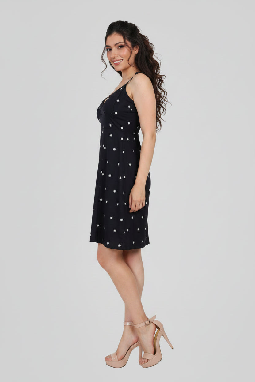 Blunt Woman Polka Dot Black Dress