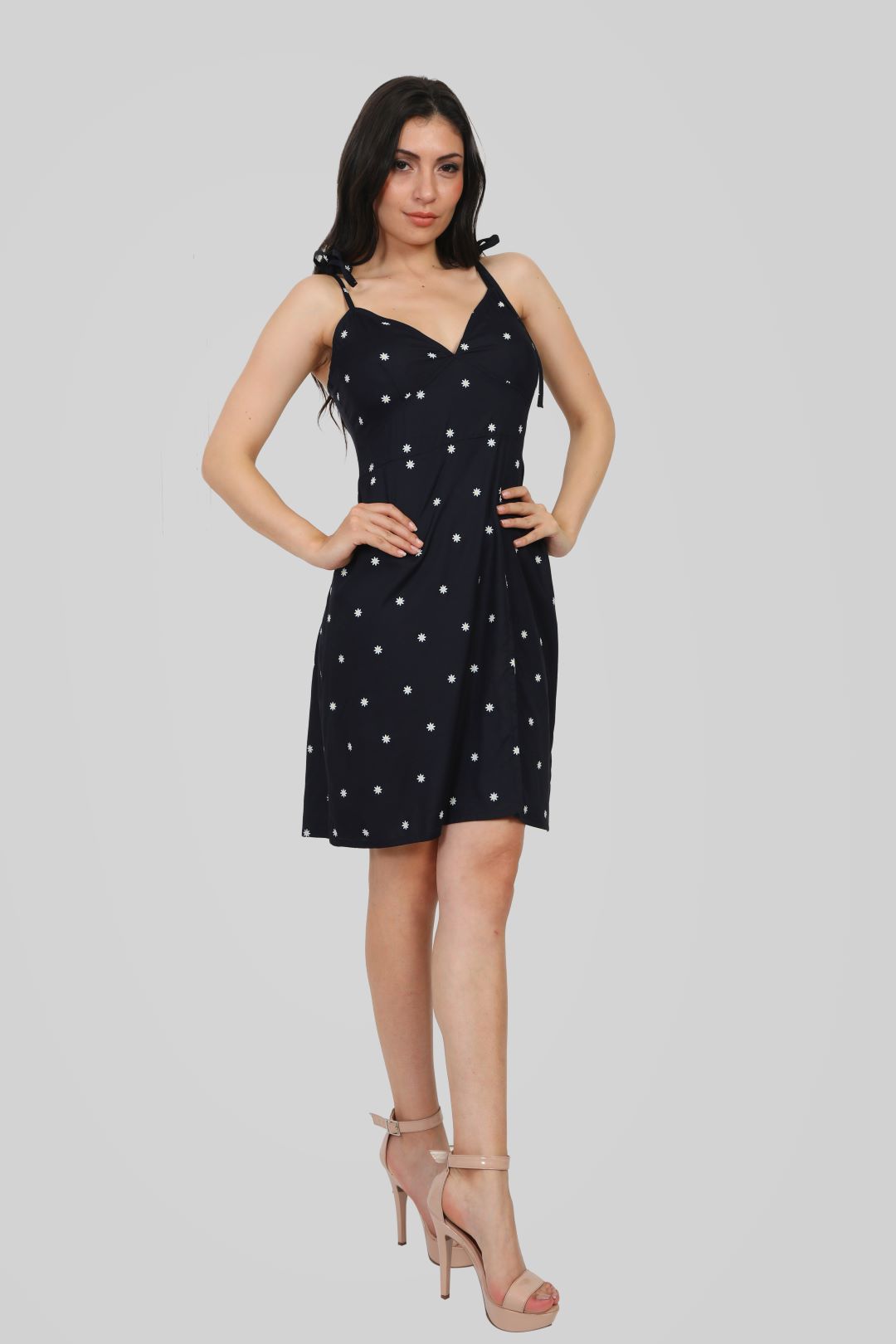 Blunt Woman Polka Dot Black Dress